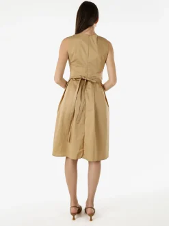 Solada Vestito smanicato da donna in cotone - khaki