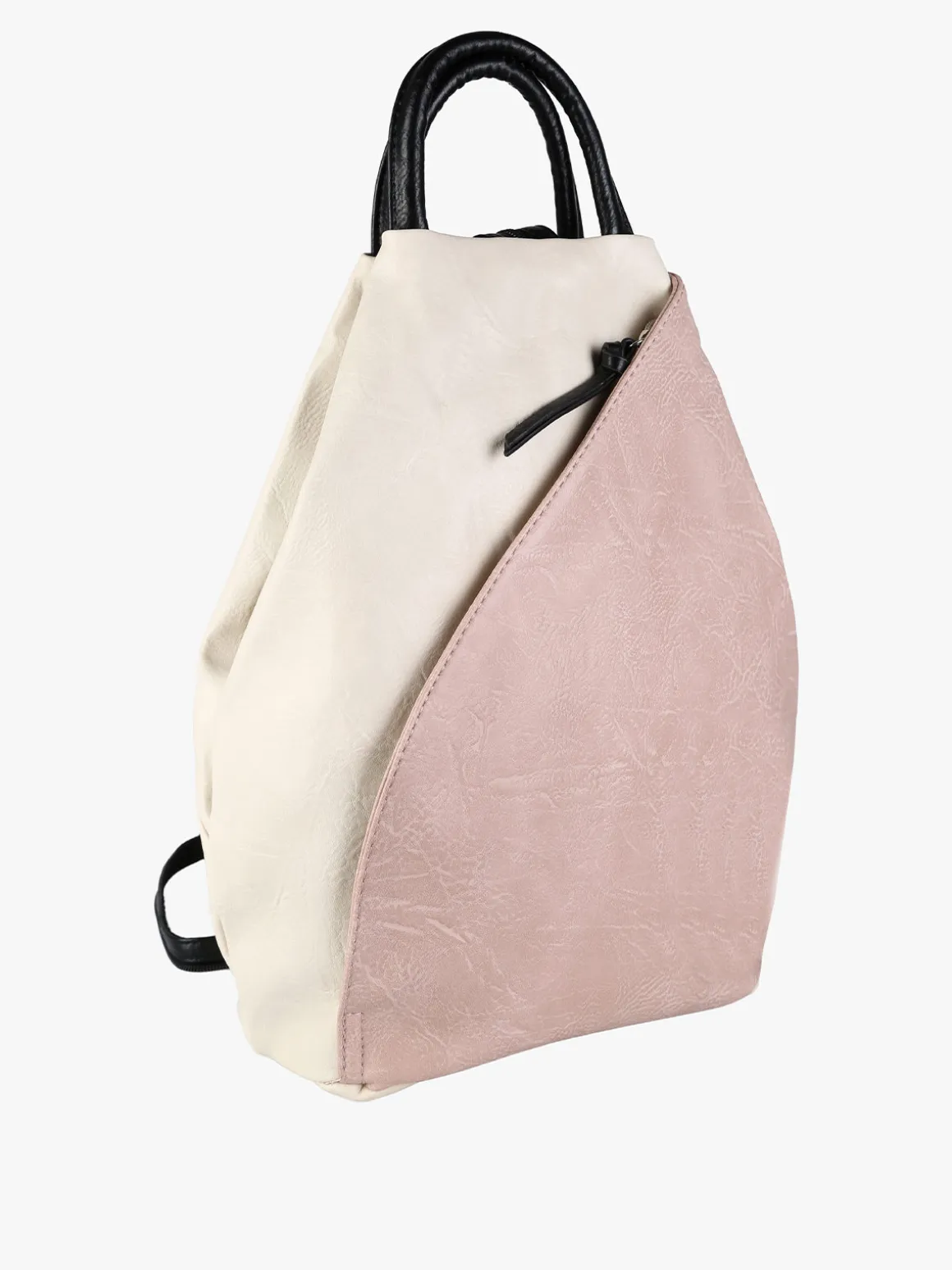 Solada Zaino da donna in ecopelle bicolore - rosa