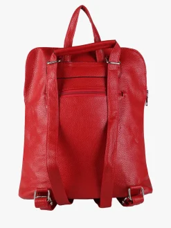 Solada Zaino in ecopelle da donna - rosso