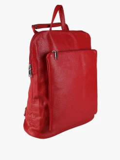 Solada Zaino in ecopelle da donna - rosso