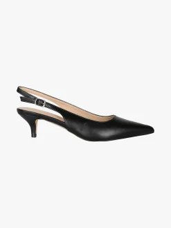 Soleil Slingback donna aperte dietro con tacco a rocchetto - nero