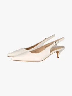 Soleil Slingback donna aperte dietro con tacco a rocchetto - beige