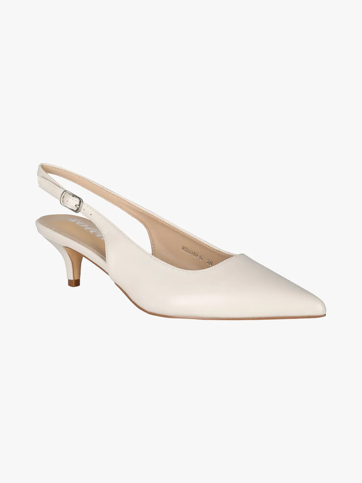 Soleil Slingback donna aperte dietro con tacco a rocchetto - beige