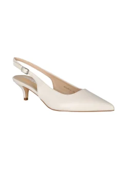 Soleil Slingback donna aperte dietro con tacco a rocchetto - beige