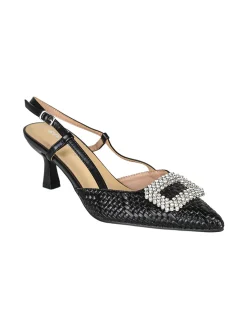 Soleil Slingback donna gioiello aperte dietro con cinturino alla caviglia con fibbia - oro