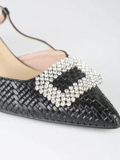 Soleil Slingback donna gioiello aperte dietro con cinturino alla caviglia con fibbia - oro