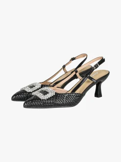 Soleil Slingback donna gioiello aperte dietro con cinturino alla caviglia con fibbia - oro