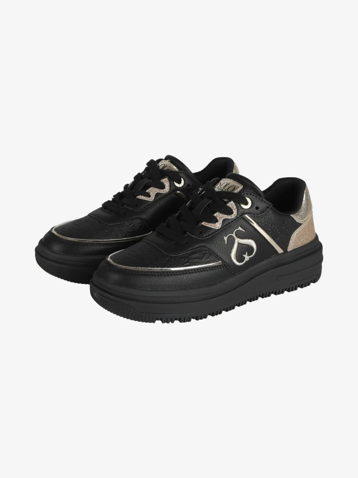 Solo Soprani CITY PU MIRROR GLITTER Sneakers donna con flatform