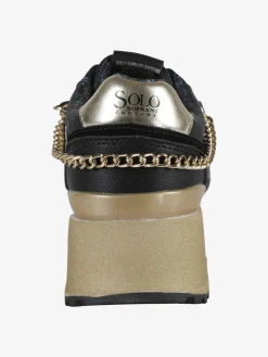 Solo Soprani DEBORA LEATHER Sneakers donna con flatform e catena