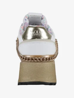 Solo Soprani DEBORA LEATHER Sneakers donna con flatform e catena