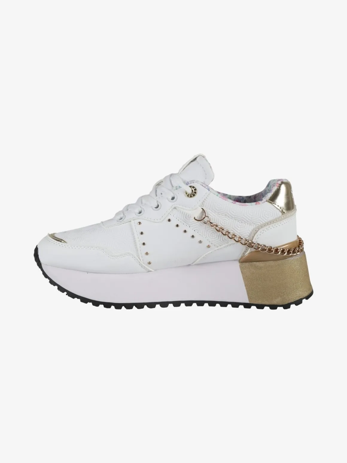 Solo Soprani DEBORA LEATHER Sneakers donna con flatform e catena