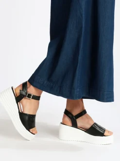 Solo Soprani Sandali donna con zeppa e plateau
