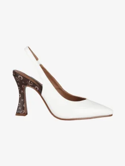 Solo Soprani Slingback donna con tacco a rocchetto e cinturino elastico
