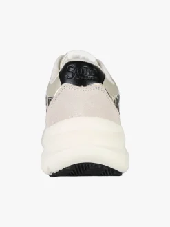 Solo Soprani Sneakers donna in pelle con dettagli animalier e platform - beige