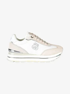 Solo Soprani Sneakers donna in pelle scamosciata e mesh con platform