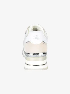 Solo Soprani Sneakers donna in pelle scamosciata e mesh con platform