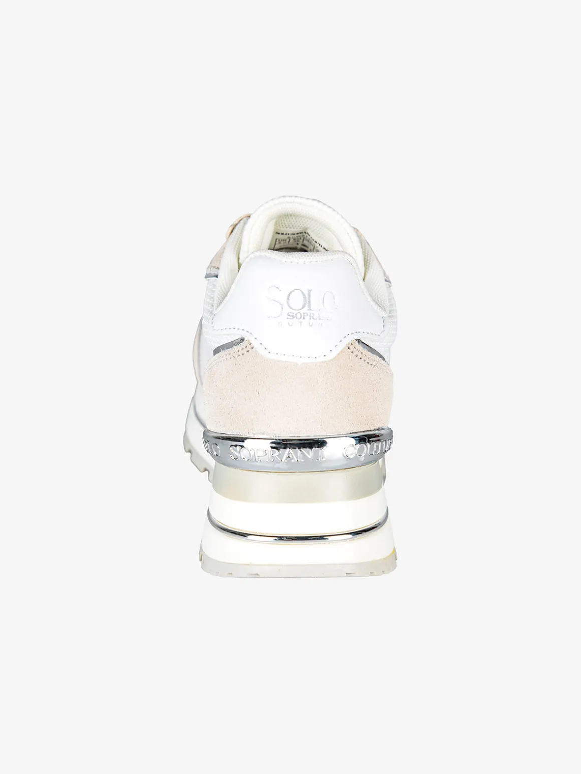 Solo Soprani Sneakers donna in pelle scamosciata e mesh con platform