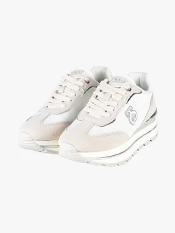 Solo Soprani Sneakers donna in pelle scamosciata e mesh con platform