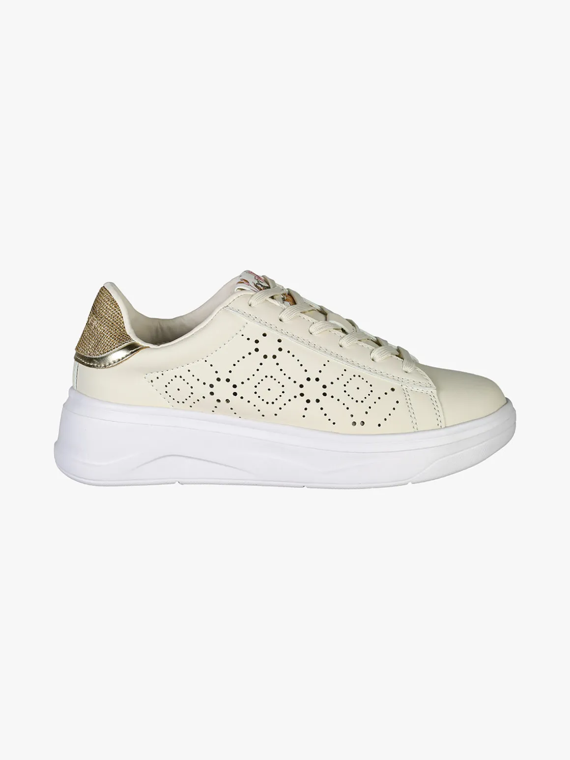Solo Soprani Sneakers donna stringate con suola alta