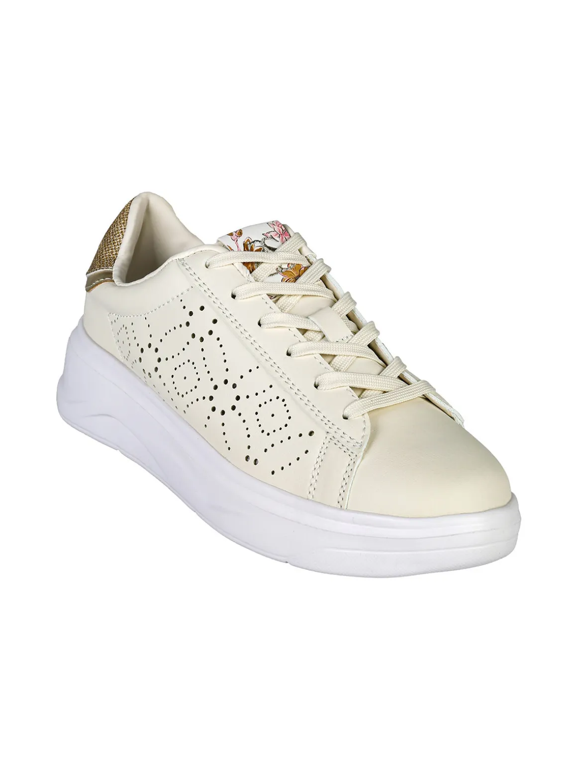Solo Soprani Sneakers donna stringate con suola alta