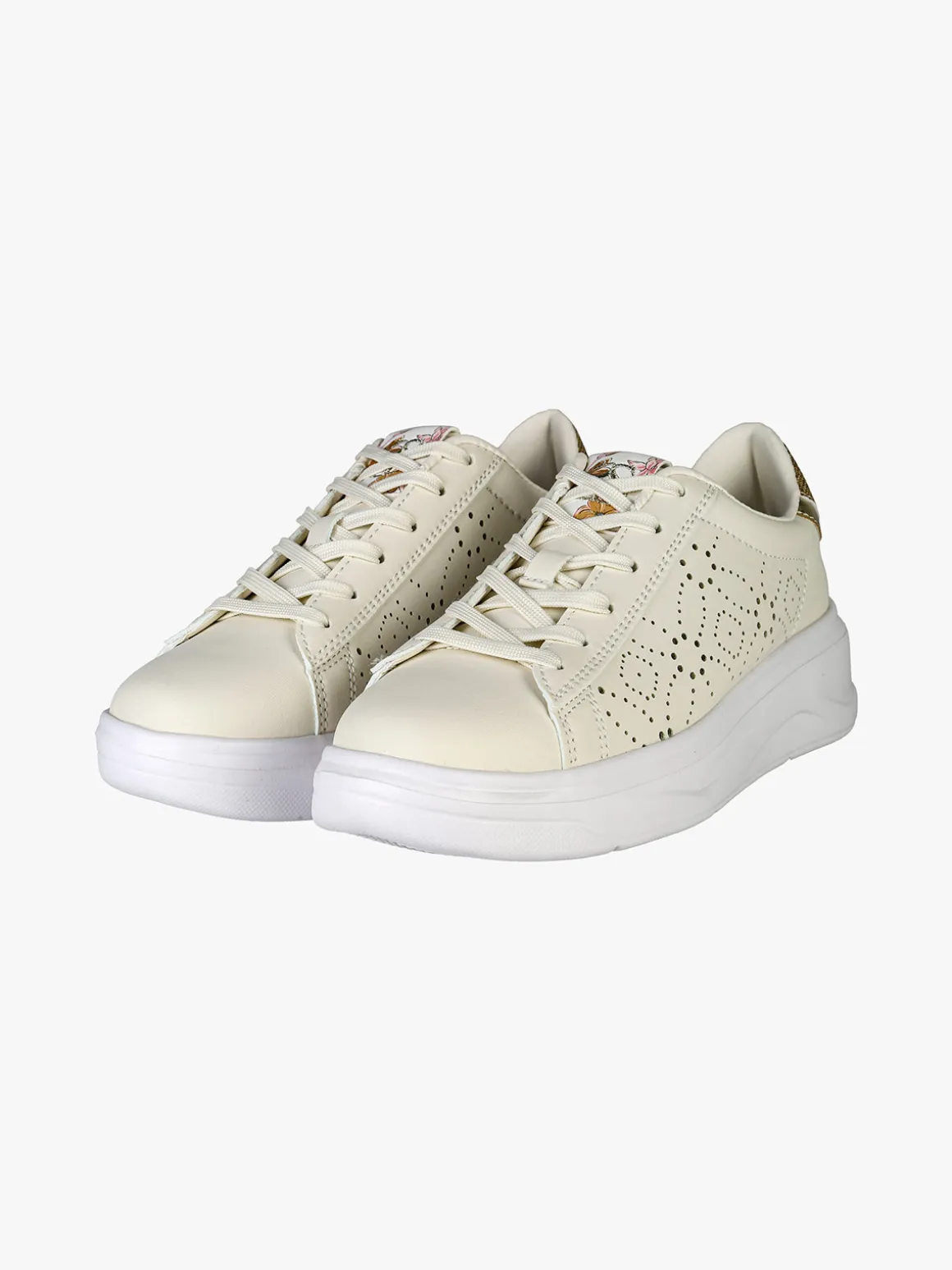 Solo Soprani Sneakers donna stringate con suola alta