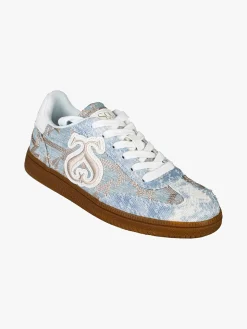 Solo Soprani Sneakers donna stringate in tessuto jeans