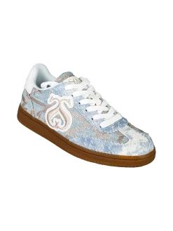 Solo Soprani Sneakers donna stringate in tessuto jeans