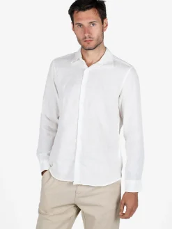 S.O.S Store Of Shirt Camicia in lino da uomo a maniche lunghe