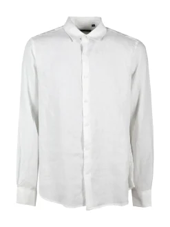 S.O.S Store Of Shirt Camicia in lino da uomo a maniche lunghe