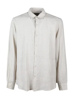 S.O.S Store Of Shirt Camicia in lino da uomo a maniche lunghe