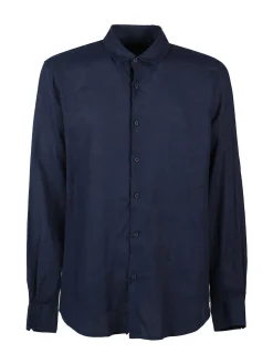 S.O.S Store Of Shirt Camicia in lino da uomo a maniche lunghe