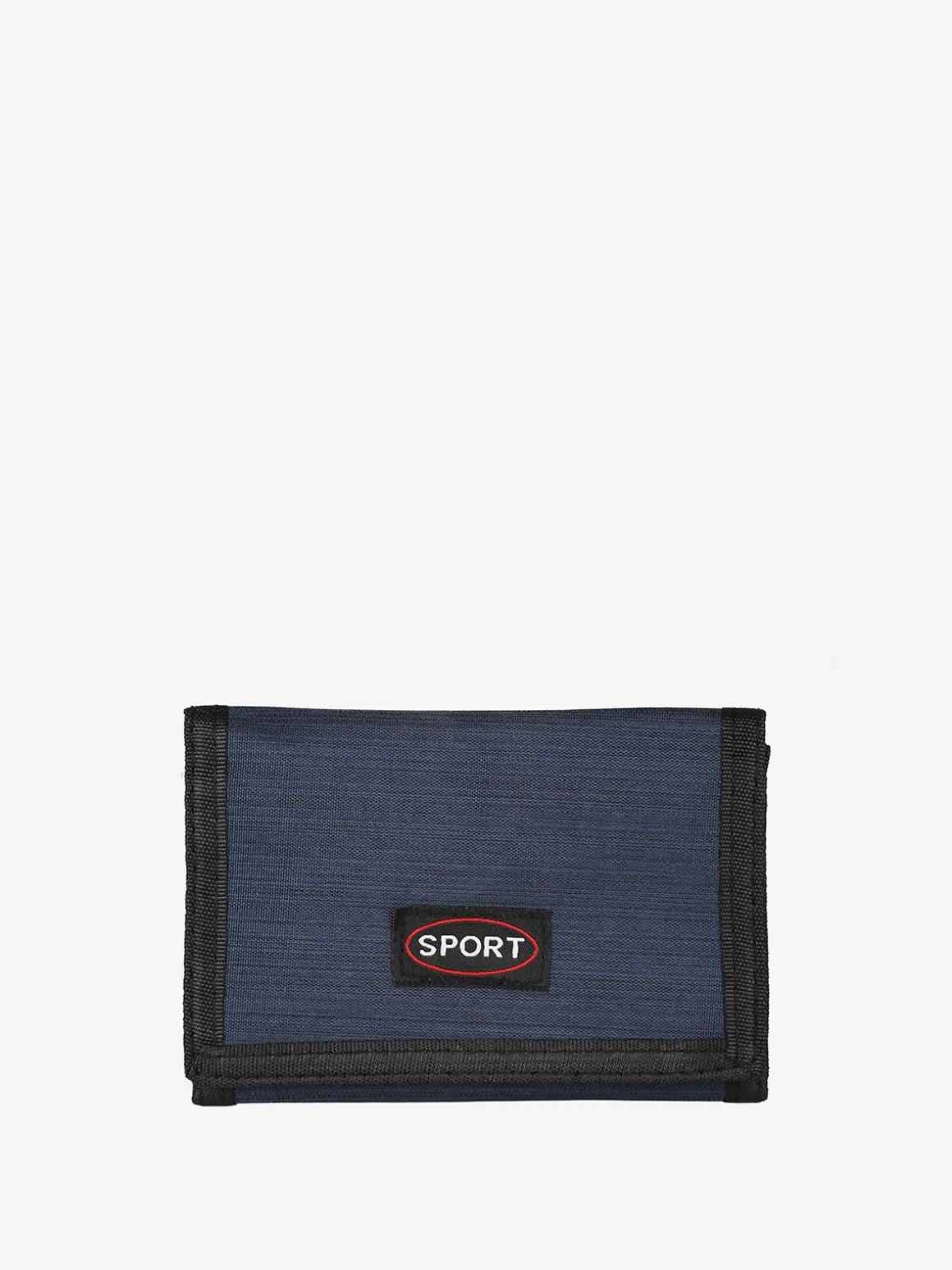 Sport Portafoglio in tessuto con chiusura a strappo e catenella - blu