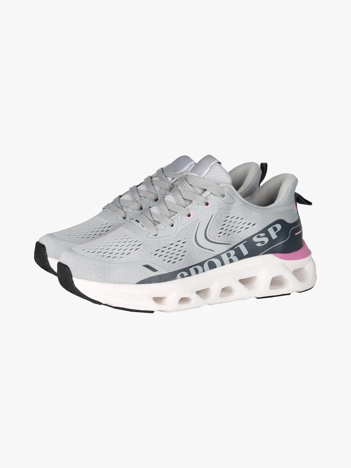 Sport Sneakers donna sportive in maglia - grigio