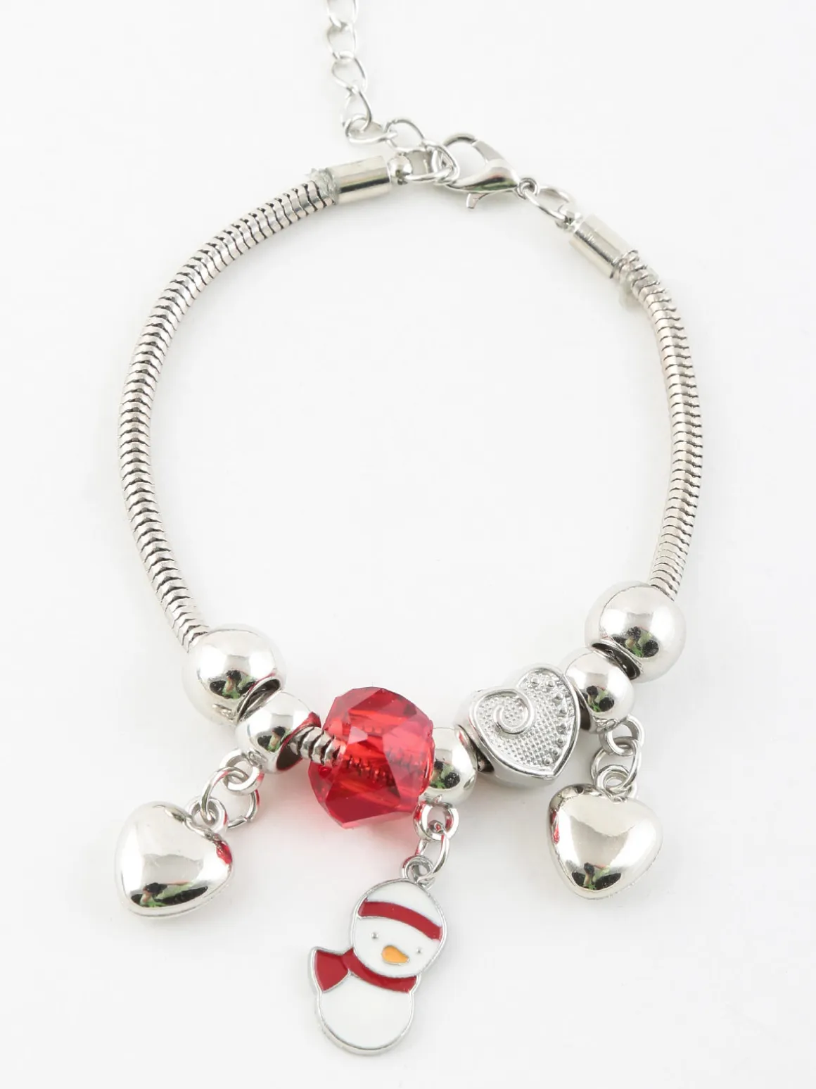 Stainless Stell Bracciale natalzio con charm