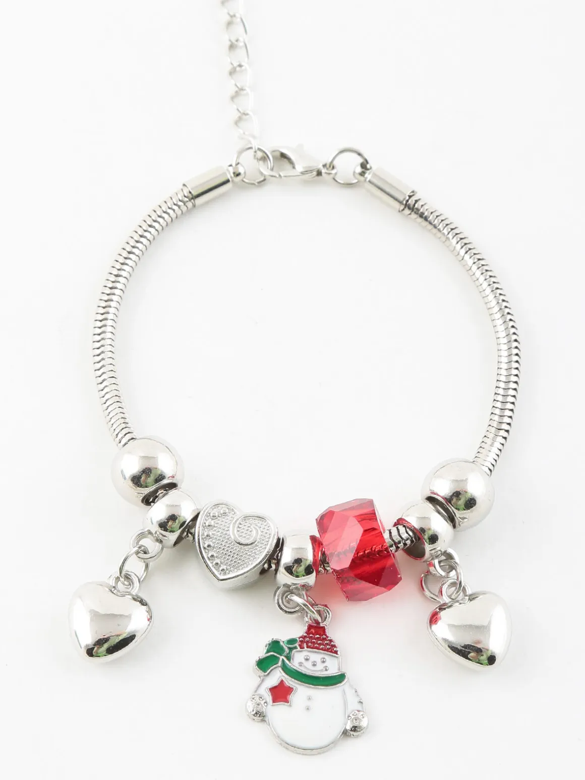 Stainless Stell Bracciale natalzio con charm