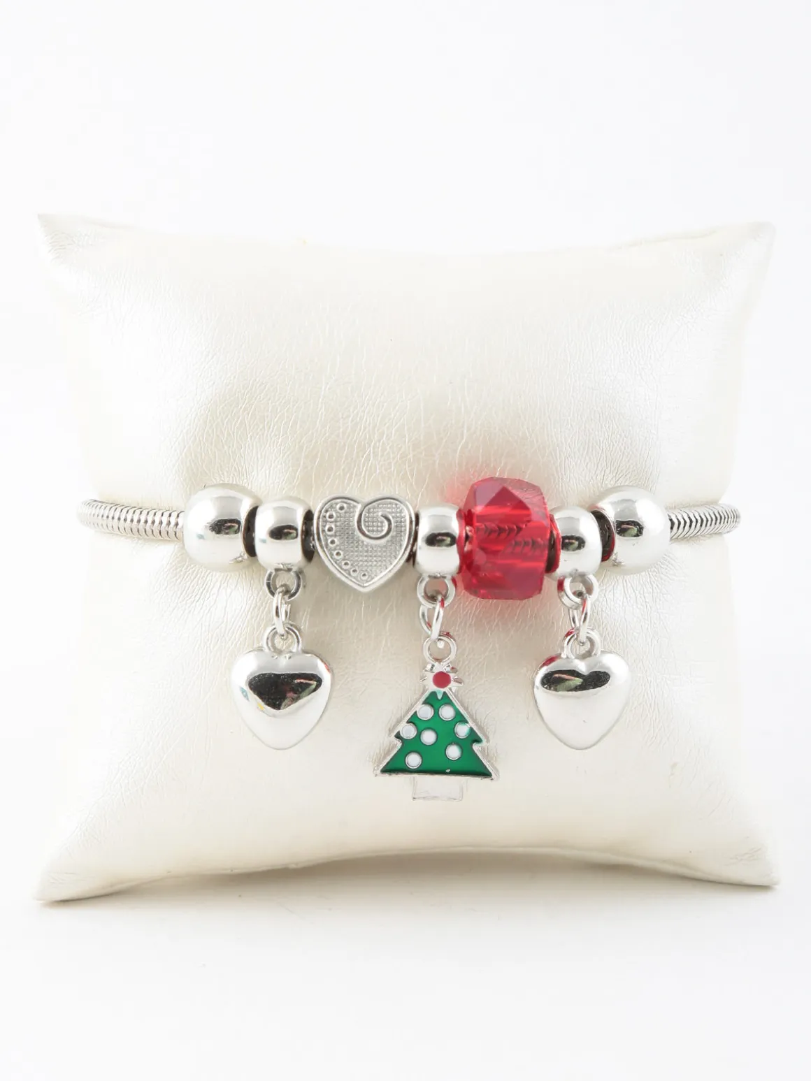 Stainless Stell Bracciale natalzio con charm