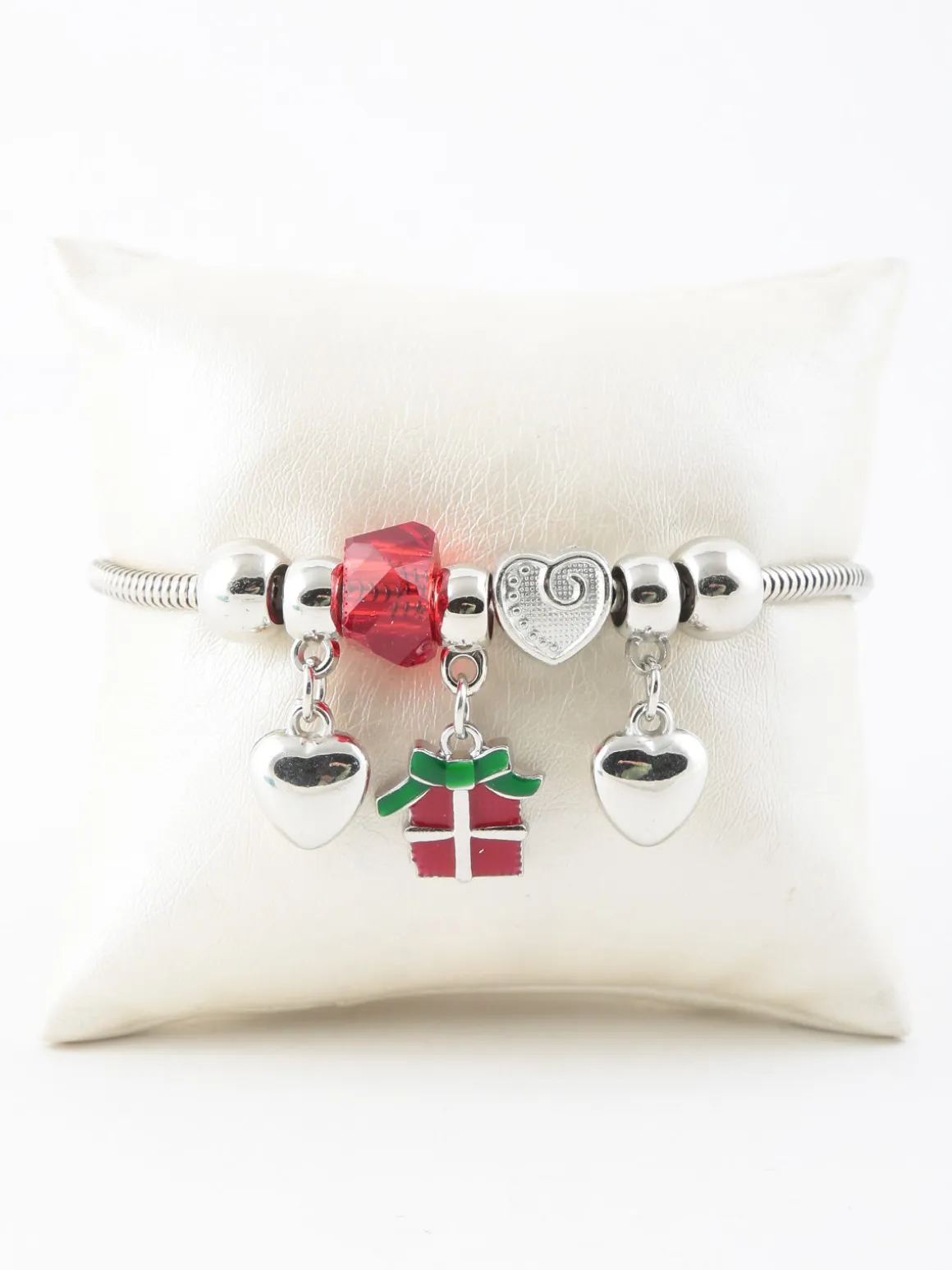 Stainless Stell Bracciale natalzio con charm