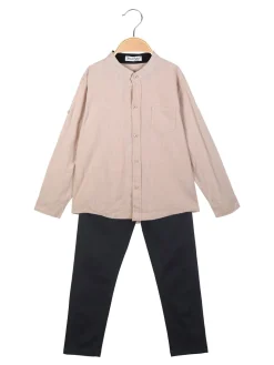 Street Porter Completo 2 pezzi da bambino con camicia alla coreana