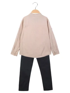 Street Porter Completo 2 pezzi da bambino con camicia alla coreana