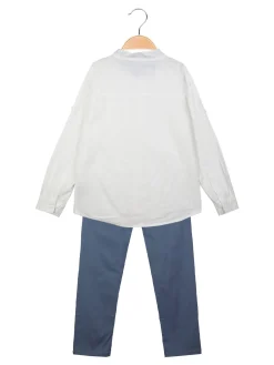 Street Porter Completo 2 pezzi da bambino con camicia alla coreana