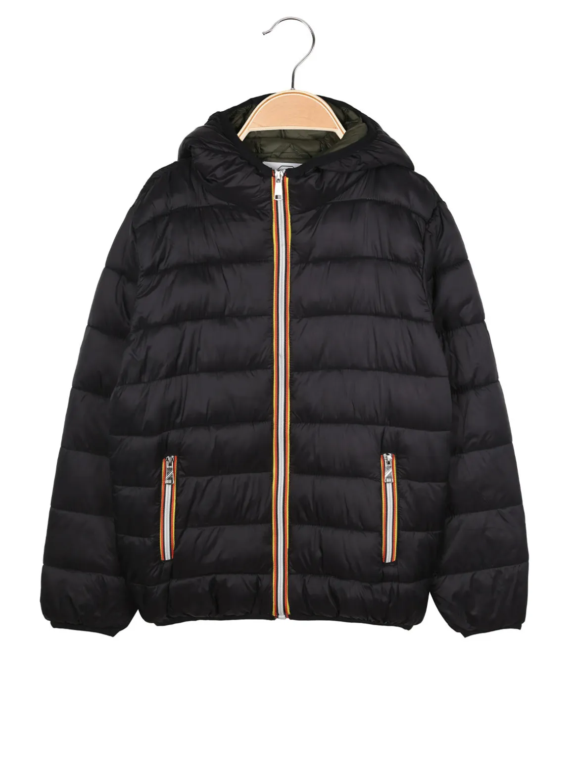 Street Porter Piumino da ragazzo con cappuccio - nero