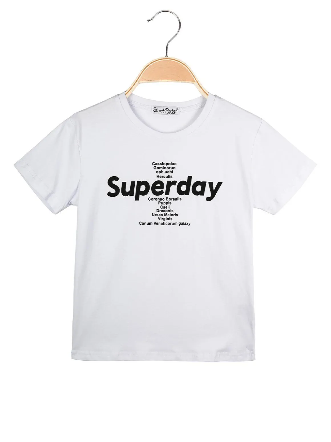 Street Porter T-shirt bambino in cotone con scritta