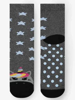 Stylosa Calze antiscivolo bimba con unicorno