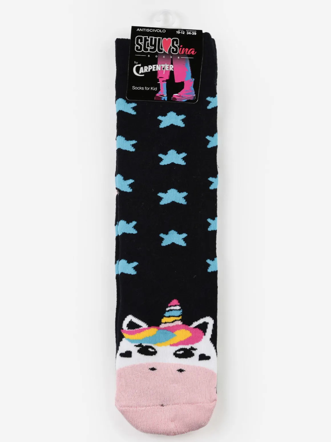 Stylosa Calze antiscivolo bimba con unicorno