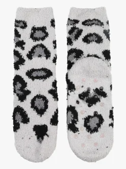 Stylosa Calze donna antiscivolo maculate - grigio chiaro