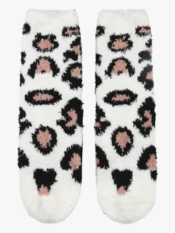 Stylosa Calze donna antiscivolo maculate - bianco