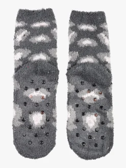 Stylosa Calze donna antiscivolo maculate - grigio