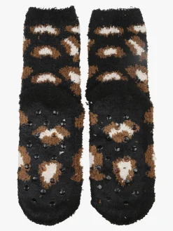 Stylosa Calze donna antiscivolo maculate - nero