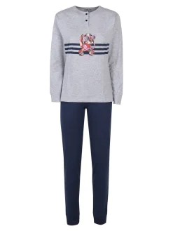 Stylosa Pigiama lungo da donna in cotone