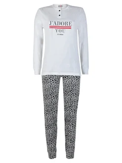 Stylosa Pigiama lungo donna animalier